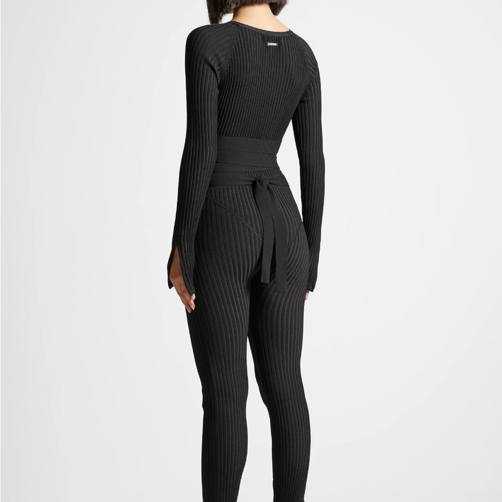 Maniere De Voir Black Ribbed Knitwear - Picture 3 of 8
